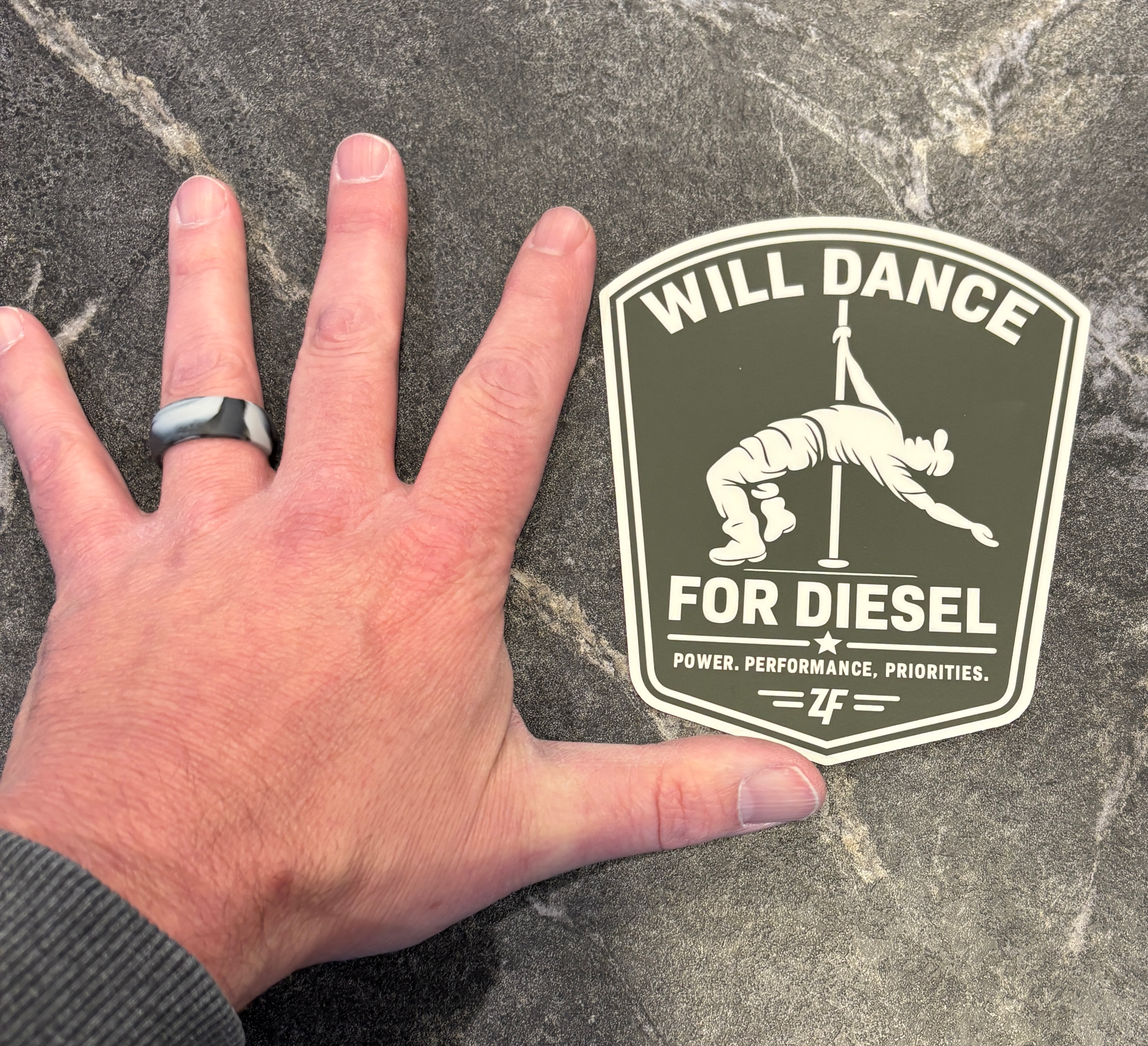 Will Dance For Diesel Sticker